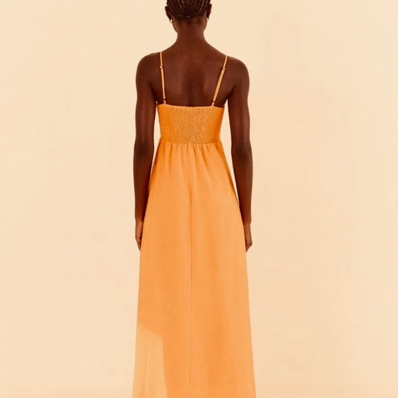 Farm Rio Maxi Dress – Size L (G) – Nude/Peach Tone - Picture 6 of 6